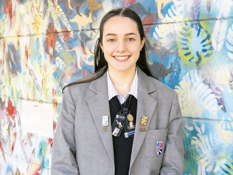 Emmaus Catholic College Vice Captain and Colyton resident Chantelle Gordon.