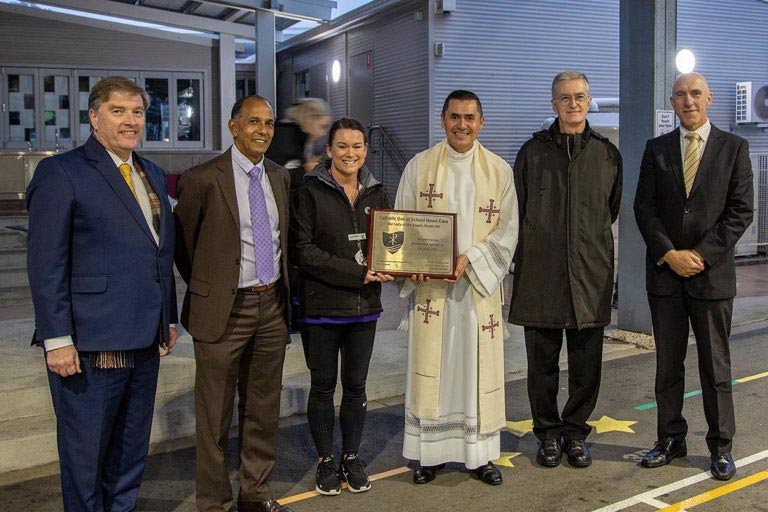 Blessing of the new Catholic Out of School Hours Care service at Our Lady of the Angels Primary School