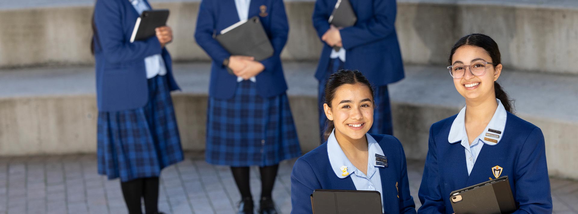 Nagle Catholic College students sitting together