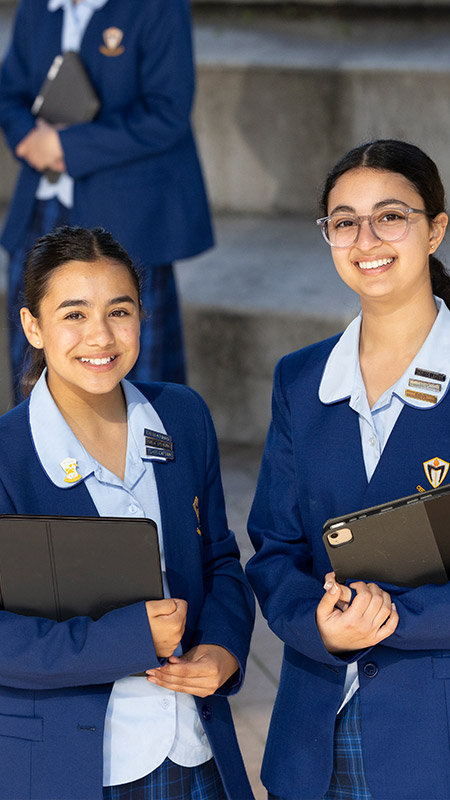 Nagle Catholic College students sitting together