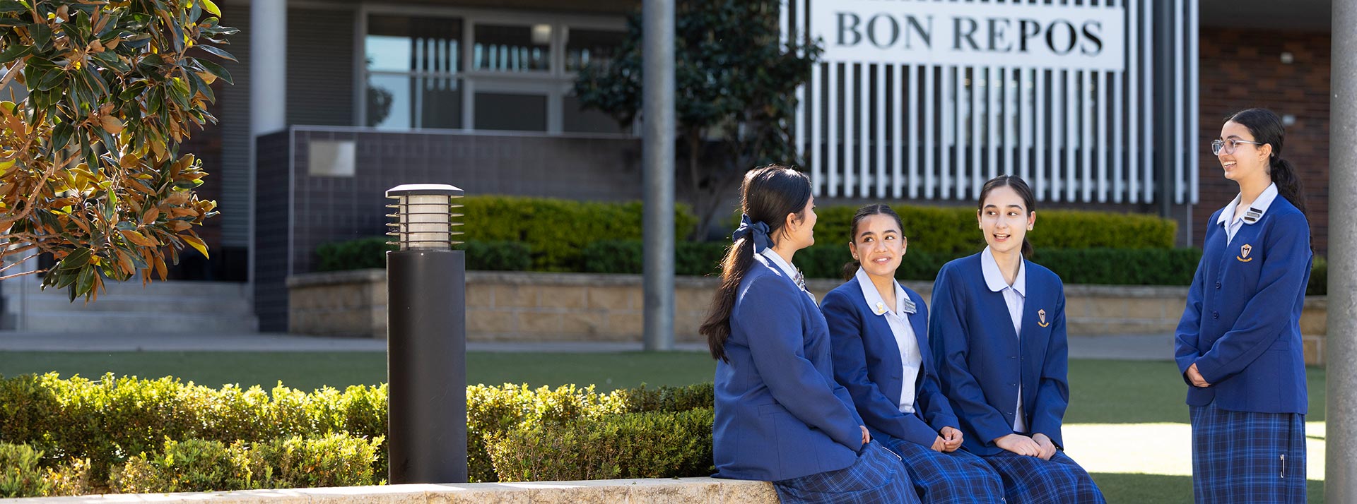 Nagle Catholic College students sitting together