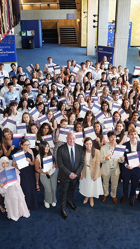 CSPD Students attending HSC awards ceremony at the University of New South Wales