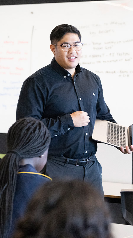 Male teacher from St Agnes Rooty Hill