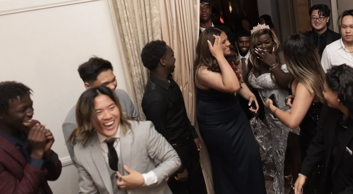 Students let loose at the St Clares High School formal