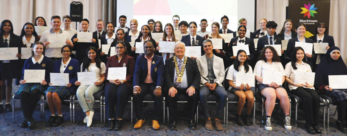 The 2022 recipients of the Victor Chang School Science Award from the Blacktown region.