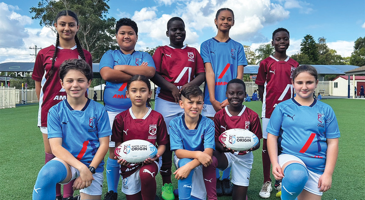 Ampol Little Origin winning students (L-R) Isaiah, Savannah, Leon, Marisya, Kosmo, Noel, Christine, Dekuan, Lisa, Depiny