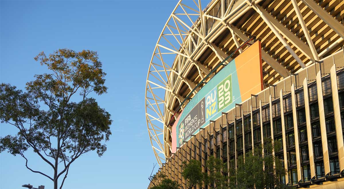 Outdoor shot of Stadium Australia