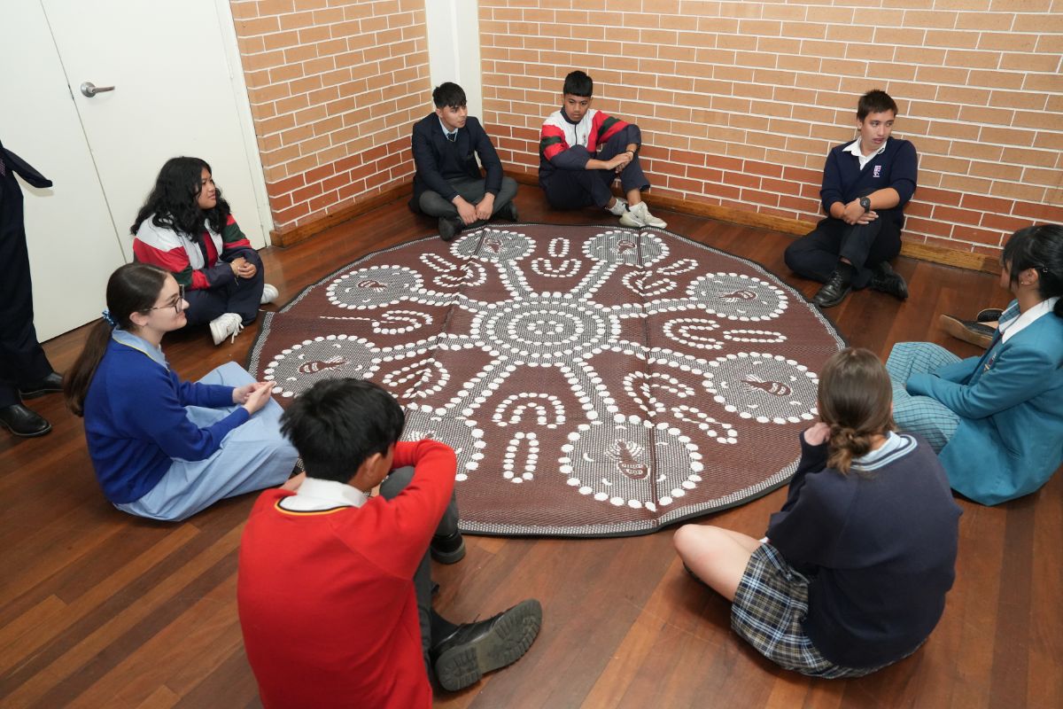Catholic Schools Parramatta Diocese students collaborating for social justice