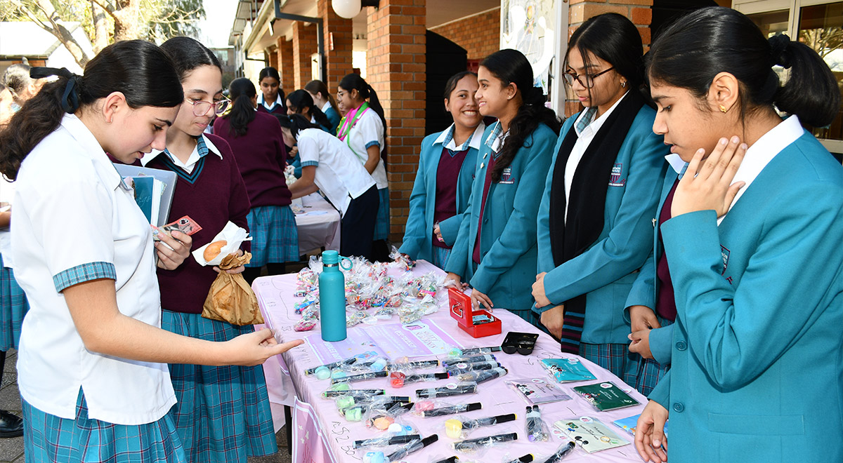 The Year 9 Commerce Market Day was very popular with staff and students.