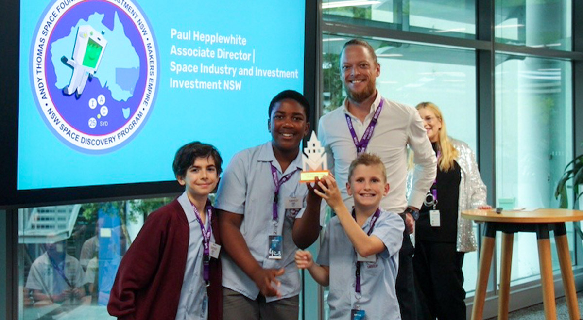 St Bernadette's Primary Dundas Valley has won the NSW Space Discovery Program Industry Award