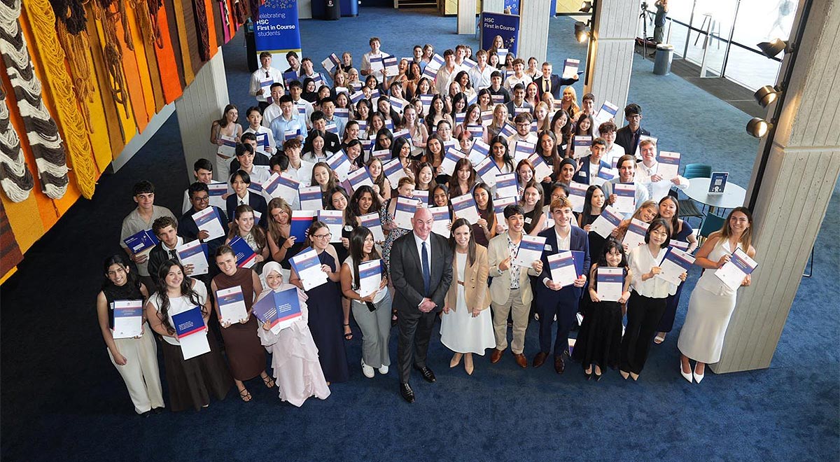 CSPD Students attending HSC awards ceremony at the University of New South Wales