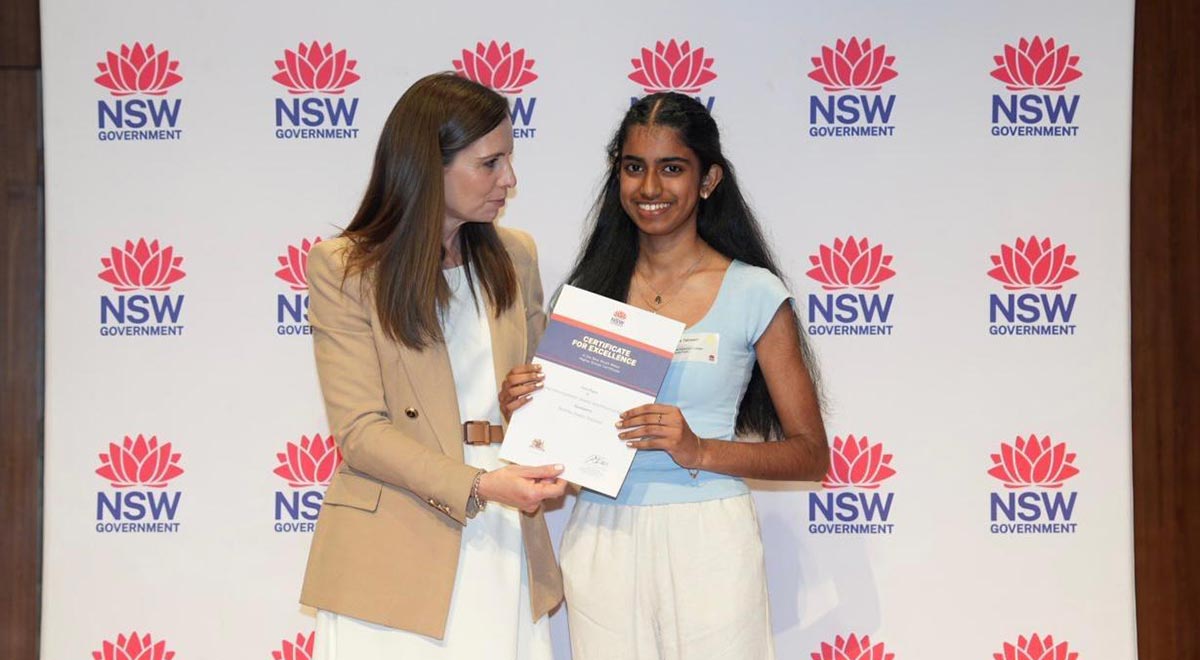 Nishika Talusani from Caroline Chisholm College, Glenmore Park 